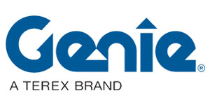 The logo for Genie scissor lifts & Cherry Picker Manufacturers