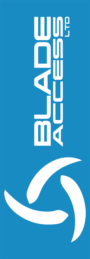 An alternate version of the blade access logo